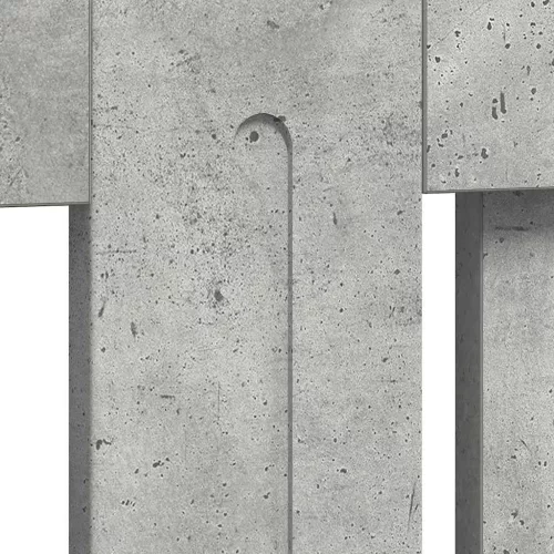  Radiátor fedezék Beton Szürke 152 x 19 x 81,5 cm Faanyag