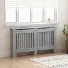  Radiátor fedezék Szürke Sonoma 152 x 19 x 81,5 cm Faanyag