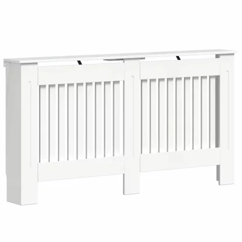  Radiátor fedezék Magas Fényű Fehér 152 x 19 x 81,5 cm Faanyag