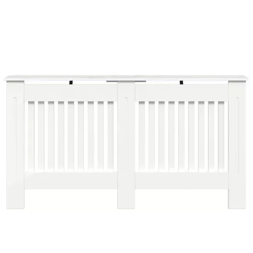  Radiátor fedezék Magas Fényű Fehér 152 x 19 x 81,5 cm Faanyag