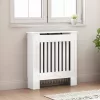  Radiátor fedezék Magas Fényű Fehér 78 x 19 x 81,5 cm Faanyag