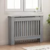  Radiátor fedezék Szürke Sonoma 112 x 19 x 81,5 cm Faanyag