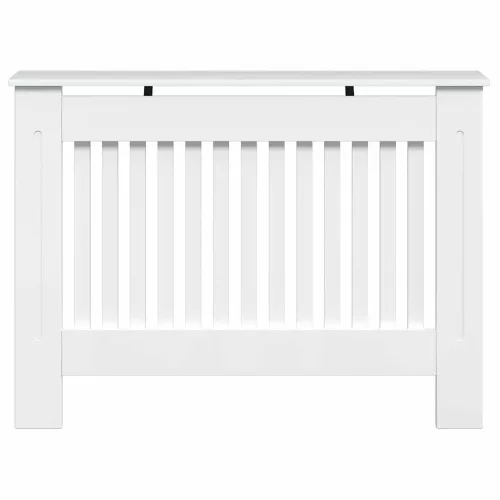  Radiátor fedezék Magas Fényű Fehér 112 x 19 x 81,5 cm Faanyag