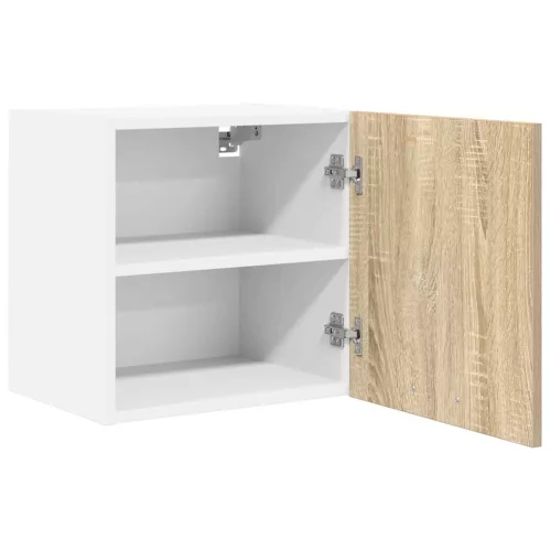  Függő szekrény Riga 2 pcs Sonoma tölgy és fehér 40 x 31 x 40 cm