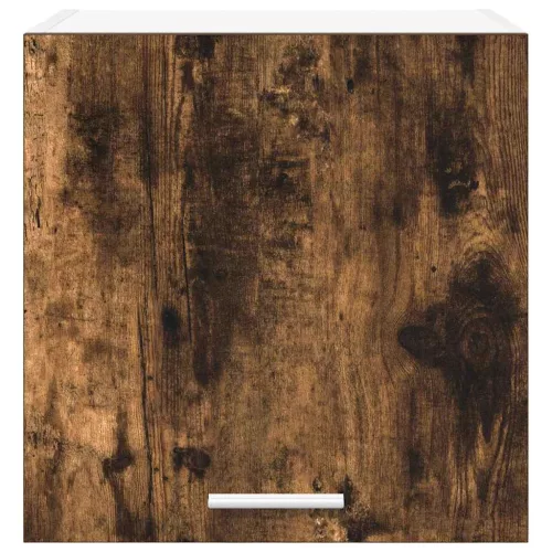  Függő szekrény polcokkal Riga 2 pcs Füstölt tölgy és fehér