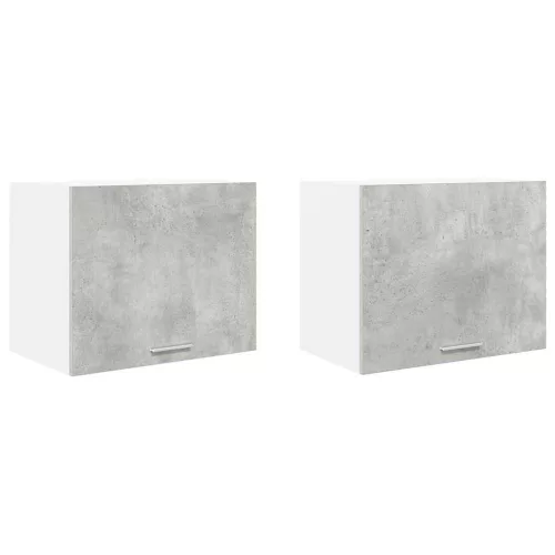  Függő szekrény Riga 2 pcs Beton szürke és fehér 50 x 31 x 40 cm