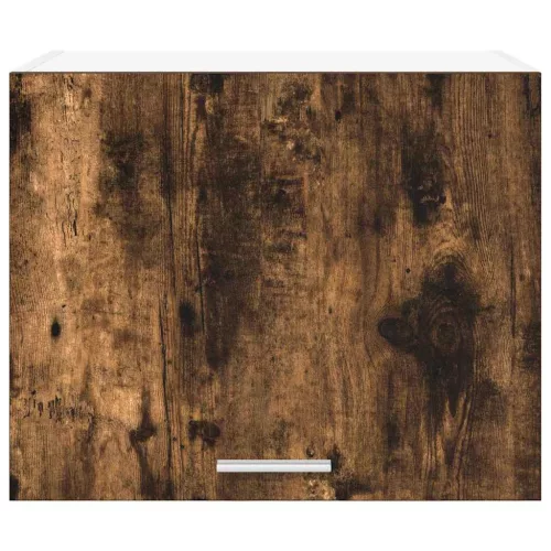  Függő szekrény polcokkal Riga 2 pcs Füstölt tölgy és fehér