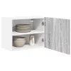  Függő szekrény Riga Szürke Sonoma és fehér 50 x 31 x 40 cm
