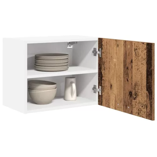  Függő szekrény Riga 2 pcs Régi fa és fehér 50 x 31 x 40 cm