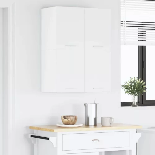  Függő szekrény ajtóval Riga 2 pcs Fehér 60 x 31 x 40 cm Faanyag