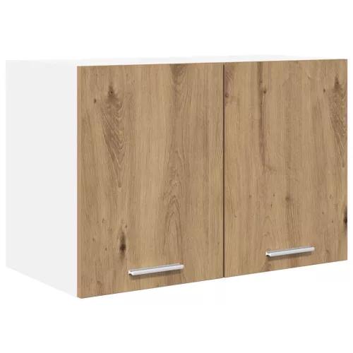  Függő szekrény polcokkal Riga 2 pcs Artisan tölgy és fehér