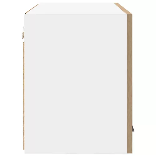  Függő szekrény polcokkal Riga 2 pcs Artisan tölgy és fehér