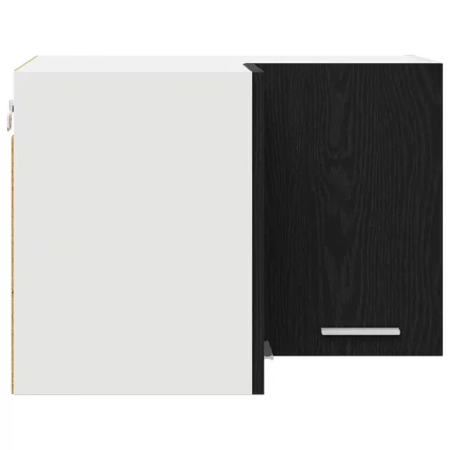  Függő szekrény Riga Fekete tölgy és fehér 57 x 57 x 40 cm