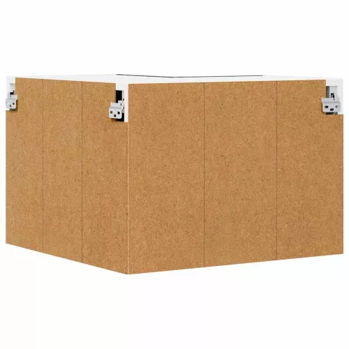  Függő szekrény Riga Fekete tölgy és fehér 57 x 57 x 40 cm