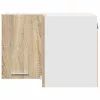  Függő szekrény Riga Sonoma tölgy és fehér 57 x 57 x 40 cm