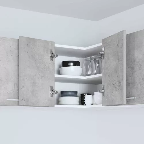  Függő szekrény Riga Beton szürke és fehér 57 x 57 x 40 cm