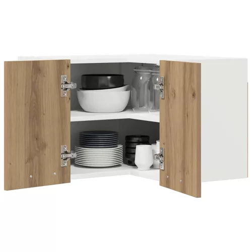  Függő szekrény Riga Artisan tölgy és fehér 57 x 57 x 40 cm