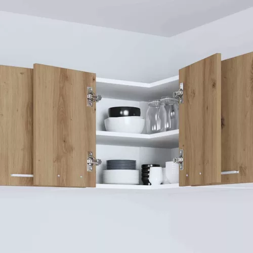  Függő szekrény Riga Artisan tölgy és fehér 57 x 57 x 40 cm