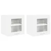  Függő szekrény ajtóval Riga 2 pcs Fehér 40 x 31 x 40 cm Faanyag