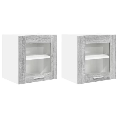  Függő szekrény Riga 2 pcs Szürke Sonoma 40 x 31 x 40 cm Faanyag