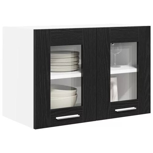  Függő szekrény Riga 2 pcs Fekete tölgy 60 x 31 x 40 cm Faanyag