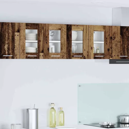  Függő szekrény polcokkal Riga Öreg fa 60 x 31 x 40 cm Faanyag