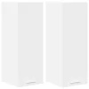  Függő szekrény ajtóval Riga 2 pcs Fehér 30 x 31 x 80 cm Faanyag
