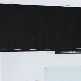    Függő szekrény Riga 2 pcs Fekete tölgy és fehér 30 x 31 x 80 cm