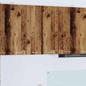    Függő szekrény Riga 2 pcs Régi fa és fehér 30 x 31 x 80 cm