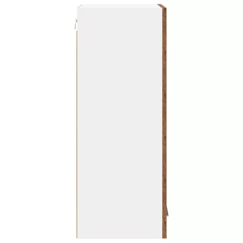  Függő szekrény Riga Régi fa és fehér 40 x 31 x 80 cm Faanyag