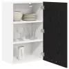  Függő szekrény Riga Fekete tölgy és fehér 50 x 31 x 80 cm