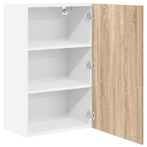  Függő szekrény Riga Sonoma tölgy és fehér 50 x 31 x 80 cm