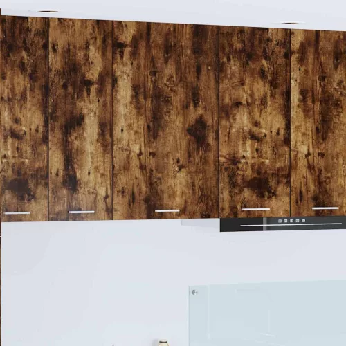  Függő szekrény Riga Füstölt tölgy és fehér 50 x 31 x 80 cm