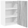  Függő szekrény Riga Szürke Sonoma és fehér 50 x 31 x 80 cm
