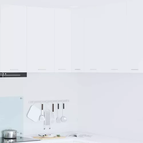  Függő szekrény polcokkal Riga Fehér 57 x 57 x 80 cm Faanyag