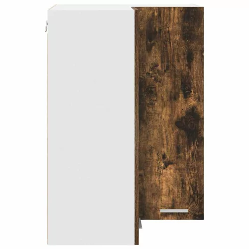  Függő szekrény Riga Füstölt tölgy és fehér 57 x 57 x 80 cm