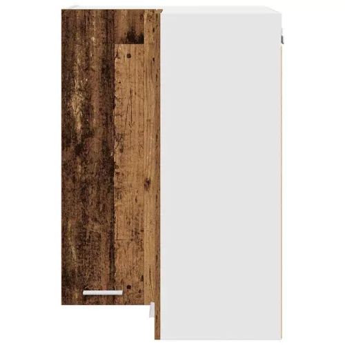  Függő szekrény Riga Régi fa és fehér 57 x 57 x 80 cm Faanyag