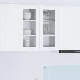    Függő szekrény ajtóval Riga 2 pcs Fehér 40 x 31 x 80 cm Faanyag