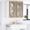  Függő szekrény Riga 2 pcs Öreg fa 40 x 31 x 80 cm Faanyag