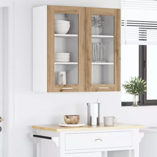  Függő szekrény Riga 2 pcs Öreg fa 40 x 31 x 80 cm Faanyag