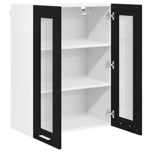  Függő szekrény Riga Fekete tölgy 60 x 31 x 80 cm Faanyag