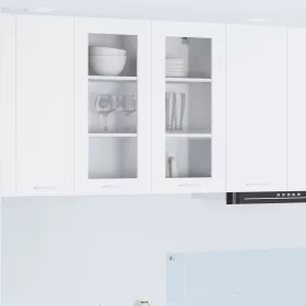    Függő szekrény polcokkal Riga Fehér 80 x 31 x 80 cm Faanyag