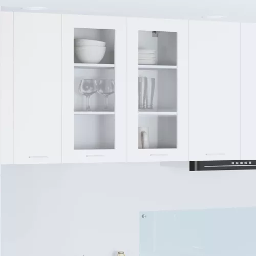  Függő szekrény polcokkal Riga Fehér 80 x 31 x 80 cm Faanyag