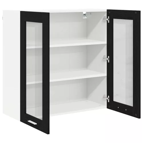  Függő szekrény Riga Fekete tölgy 80 x 31 x 80 cm Faanyag