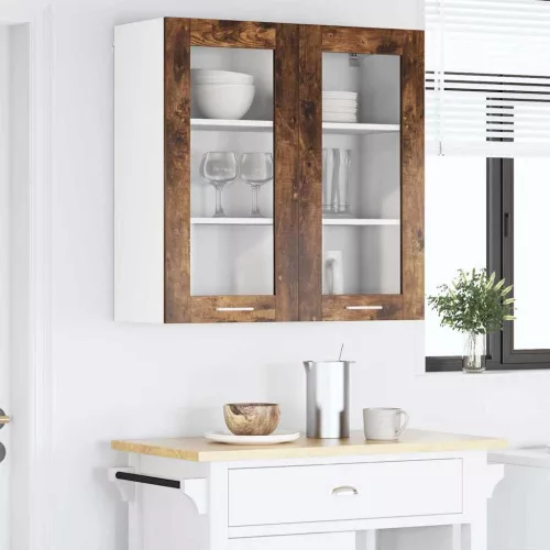  Függő szekrény Riga Füstölt tölgy 80 x 31 x 80 cm Faanyag