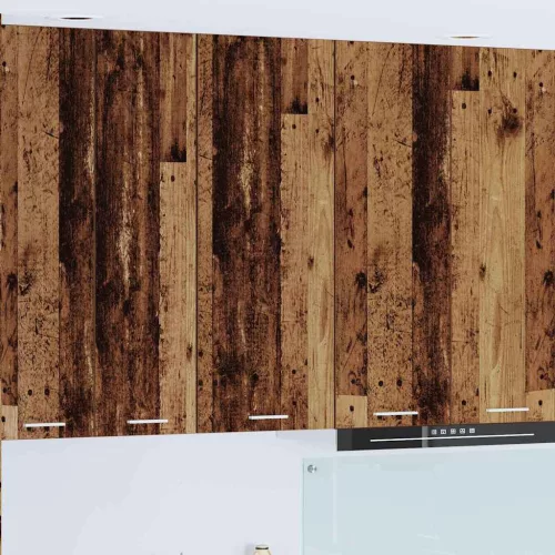  Függő szekrény polcokkal Riga Öreg fa 40 x 31 x 100 cm Faanyag