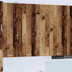    Függő szekrény polcokkal Riga Öreg fa 60 x 31 x 100 cm Faanyag