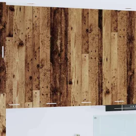    Függő szekrény polcokkal Riga Öreg fa 80 x 31 x 100 cm Faanyag