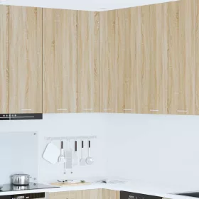    Függő szekrény Riga Sonoma tölgy és fehér 57 x 57 x 100 cm