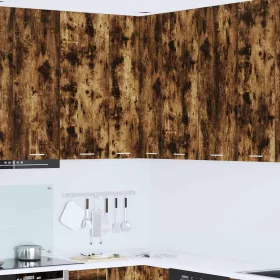    Függő szekrény Riga Sonoma tölgy és fehér 57 x 57 x 100 cm